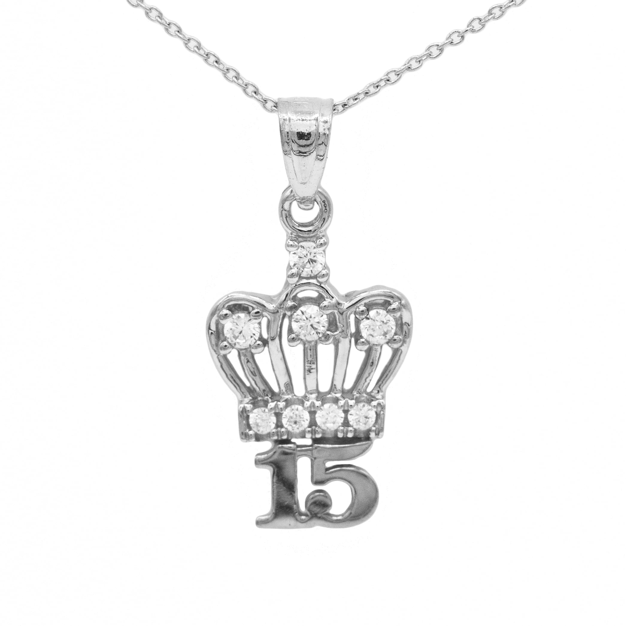 Ice on Fire Jewelry 925 Sterling Silver Heart Mom Pendant Necklace 20 Mariner Chain