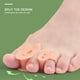 thumbnail image 2 of 1 par de espaciadores ortopédicos Hallux Valgus de 3 orificios Corrector de dedo en martillo suave elástico, 2 of 6