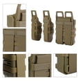 thumbnail image 3 of Tactical Molle Magazine Pouch Rifle Pistol Magazine Pouch Set for Military Hunting (Sand Color), 3 of 4
