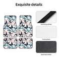 thumbnail image 4 of Honeii Butterfly Print Car Foot Mat Four-Piece Set - Front & Rear Universal Car Floor Mats for SUVs, Trucks, Sedans, 4 of 7