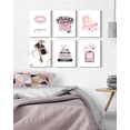 thumbnail image 5 of Drsoum Woman Wall Art Glan Classic Painting Prints Modern Farmhouse Bathroom Office Decor 8x10in6pcs Natural Framed, 5 of 6