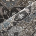 thumbnail image 3 of Luxee Designs Alexandria Collection 2x6 Runner Rug, Medallion Rugs for Laundry Room, Entryway, Bathroom, Kitchen, Pet Friendly, Low Pile, High Traffic Area, Stain Resistance - Ivory/Stone Gray, 3 of 8