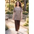 thumbnail image 2 of Catherines Women's Plus Size Easy Fit Short Sleeve V-Neck Tunic, 2 of 5