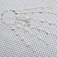 thumbnail image 5 of Diadema hippie ZHAOCHENG con flores corona floral cuentas de girasoles ajustable blanco, 5 of 5