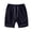 Dark Blue, variant on WRKEKC Men's Athletic Shorts Solid Color Corduroy Fitness Training Breathable Elastic Waist Shorts with Pocket 5-Inch Inseam