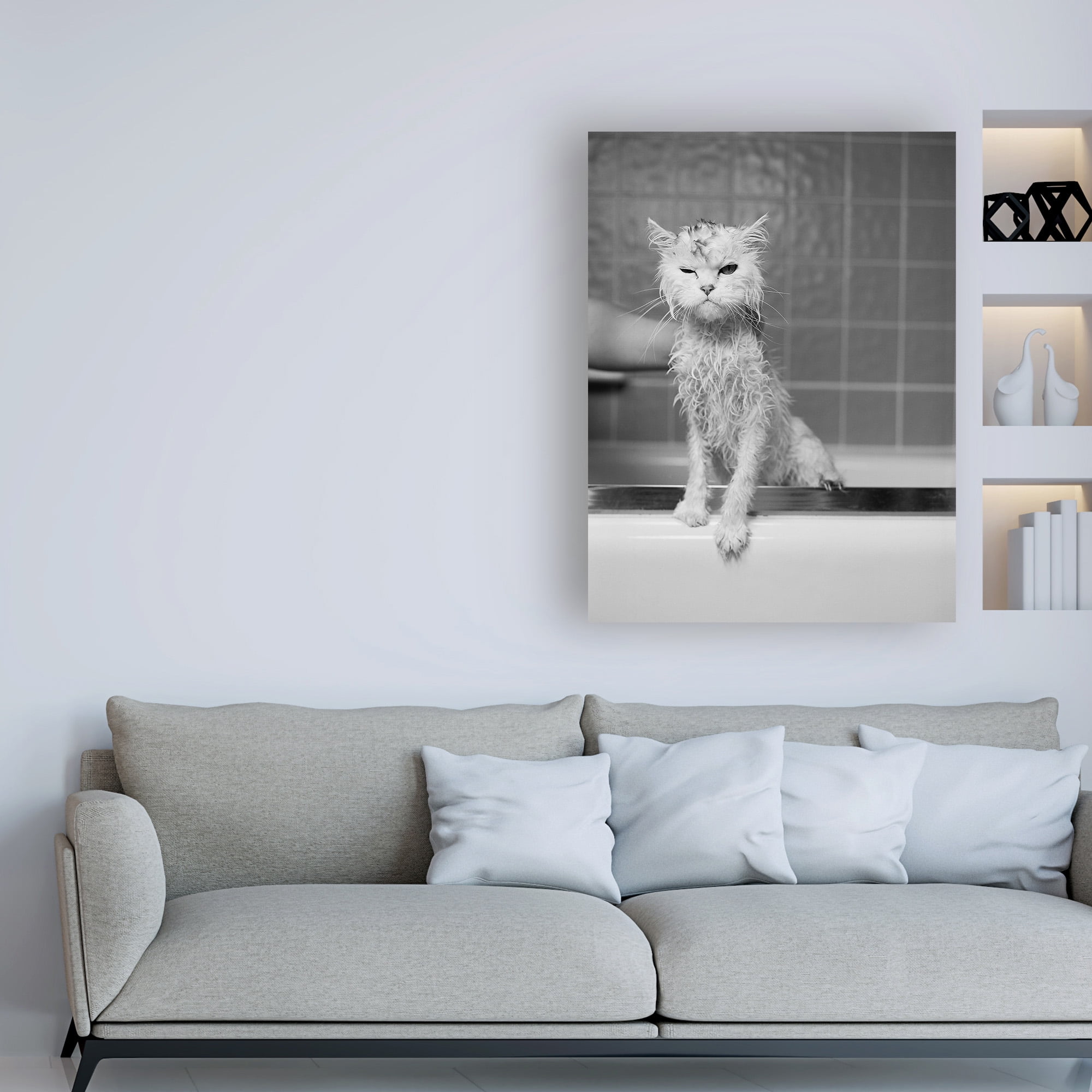 Trademark Fine Art 'Berts Bath' Canvas Art by James Fla