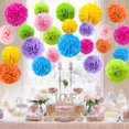 thumbnail image 4 of Colourful Paper Flower Balls - 24 Pieces For Party Decoration, 4 of 5