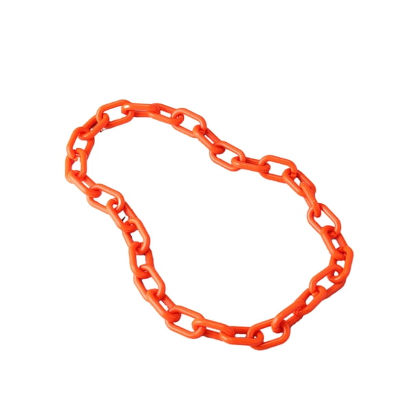 Collar de cadena de acrílico para mujer Minnieouse colgante de cuello de repuesto naranja
