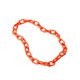 thumbnail image 1 of Collar de cadena de acrílico para mujer Minnieouse colgante de cuello de repuesto naranja, 1 of 6