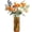 Amber, variant on Glass Cylinder Vases, Bud Vase for Centerpieces, 8 Inch Tall Ribbed Vase Hurricane Floating Candle Holder, Decorative Flower Vases for Wedding Reception, Home Decor, Housewarming Gift (Blue)