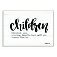 thumbnail image 2 of The Kids Room By Stupell Children Definition Black and White Script Typography with Wood Look, 2 of 5