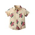 thumbnail image 3 of Lopecy-Sta Boys Classic Woven Button-Down Shirt, Summer Short-Sleeve Hawaiian Shirt Crew Neck Shirt for Kids 2 Years, 3 of 3