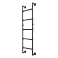 thumbnail image 5 of Heavy Duty Bunk Bed Ladder, 440 Lbs Capacity - 5 Step Convertible Loft Ladder with Wall Mount or Free Standing, Modular Metal Ladder for Kids Adult, Black, 5 of 14
