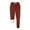 Deep Red, variant on Women's Home Casual Christmas Print Plush Sweatpants, Black, Size L