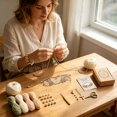 thumbnail image 5 of Crochet Bracelet DIY Kit with Beads,Beginner Yarn Craft with Step-by-Step Tutorial for Women Craft Lover, 5 of 6