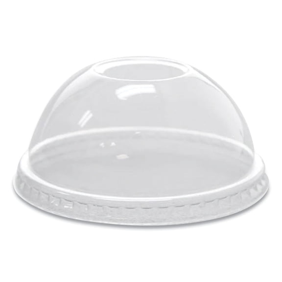 8 oz to 10 oz Cold Cup Dome PET Lids - Clear (1000/Carton)