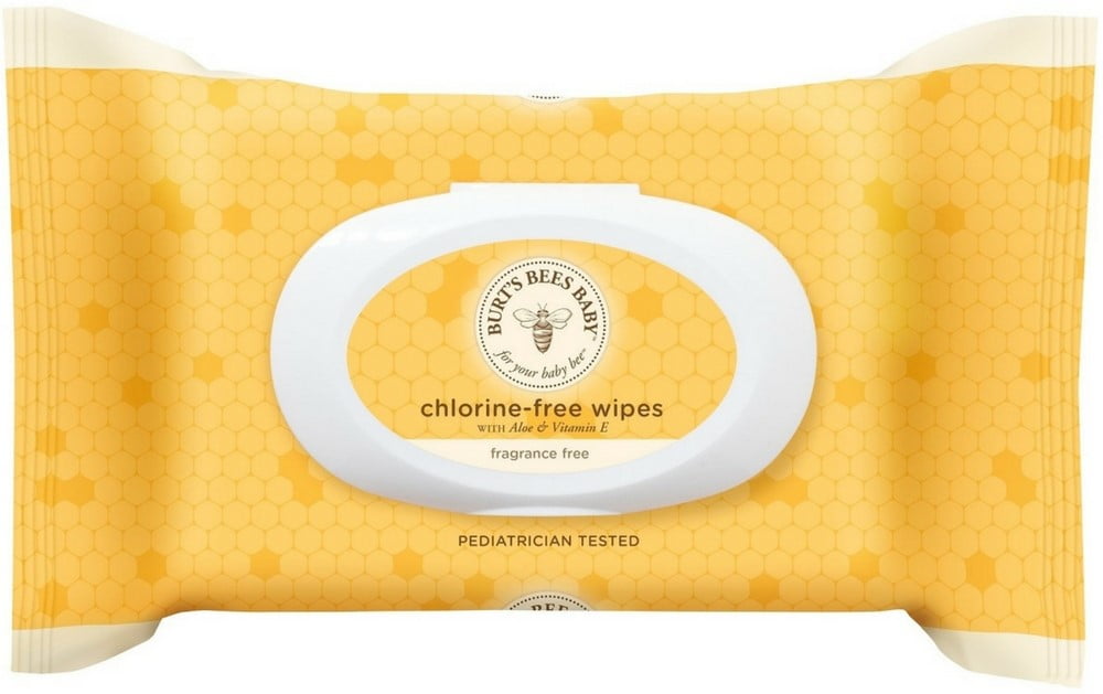 Pack of 6 72 Count Burt’s Bees Baby Chlorine-Free Wipes 