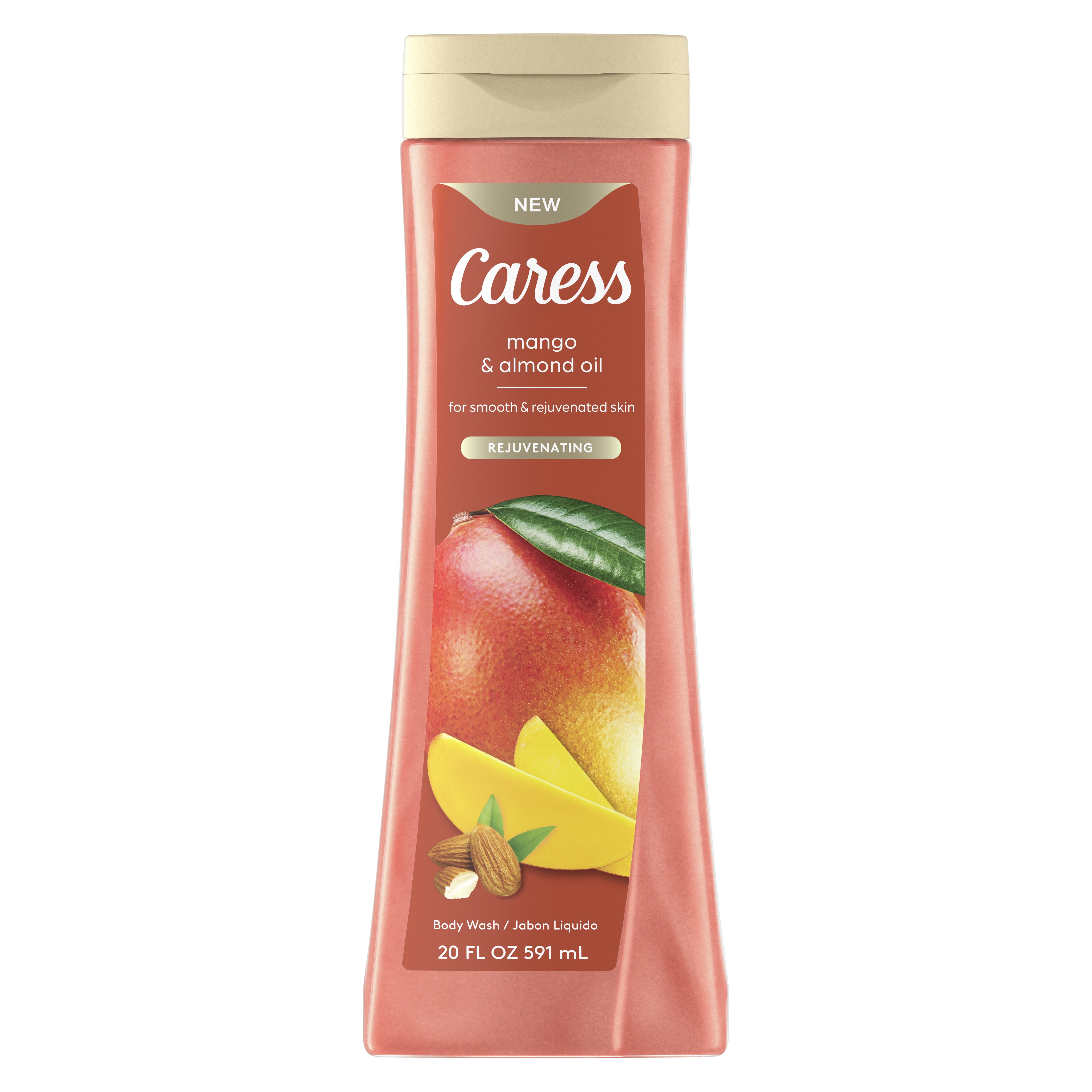 Caress Body Wash For Smooth And Rejuvenated Skin Mango & Almond Oil 20 fl oz