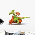 thumbnail image 1 of Dragon En Scooter Wall Decal Sticker by Wallmonkeys Vinyl Peel and Stick Graphic for Girls (24 in W x 18 in H), 1 of 4