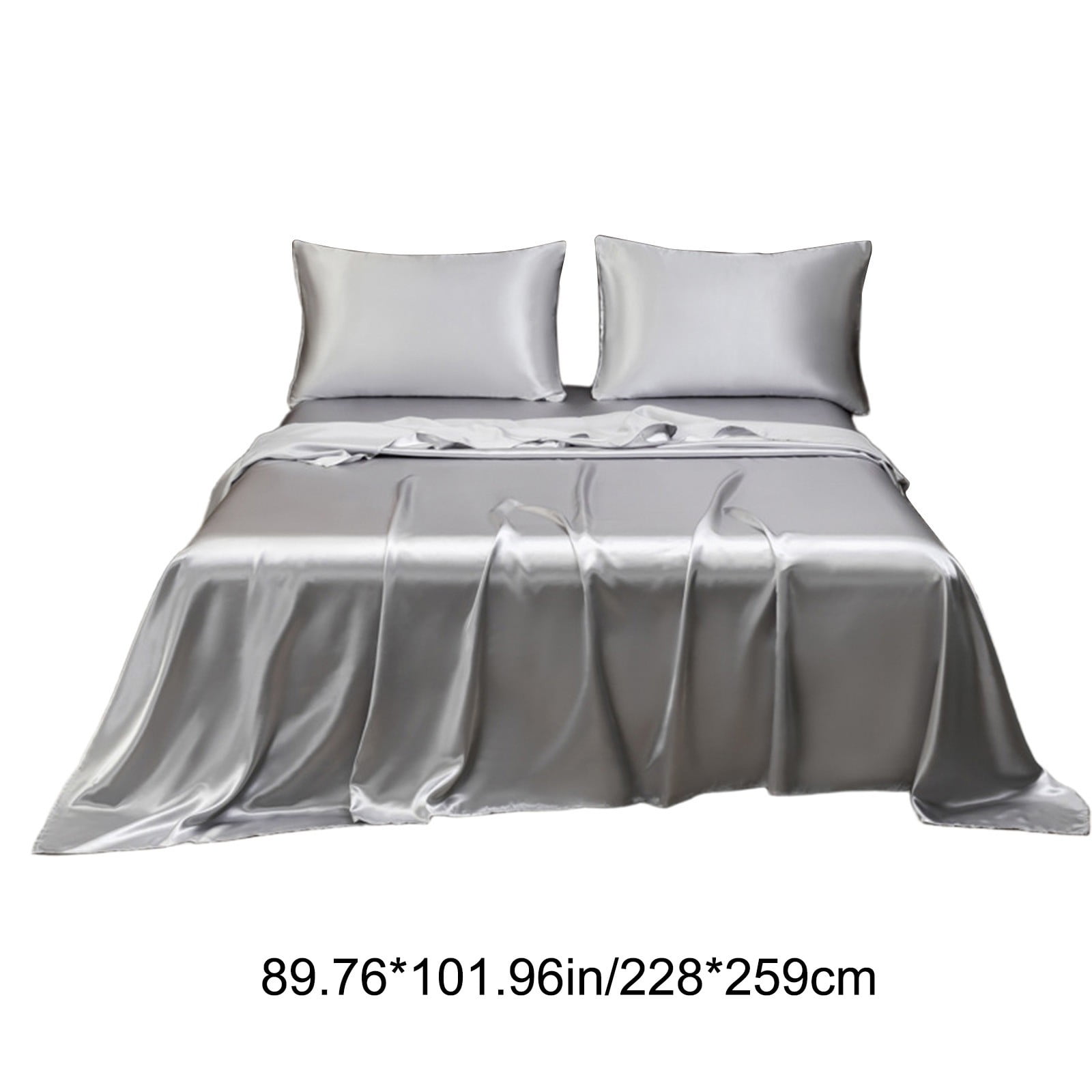 Silk Sheet Set Hotel Quality, Soft Matte Satin, Elegant Deep Pocket Fitted, Flat Pillowcase, Bedroom Decor, Lightweight Breathable, Queen Size, 100% Silk, Luxurious Sleep Experience, Hotel