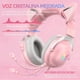 thumbnail image 3 of Audífonos Diadema Microfono Auriculares Gamer Petukita Box X11 Rosa Luz Led, 3 of 5