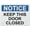 Warning Sign 6, variant on kasbes Metal Hanging Plate Horizontal KEEP THIS DOOR CLOSED, Waterproof, Fade and Scratch Resistant, safety signs, equipment Warning signs, etc - NOTICE SIGN Style 30x40cm