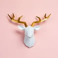 thumbnail image 2 of 17*14 Inch,Deer Head Resin Statue,Wall Decor,Deer Model Figurine,Christmas Room Decor,Wall Sculpture,Home Decoration Accessories (Black), 2 of 7