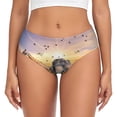 thumbnail image 1 of Balery Vintage Wildlife Protection Ropa Interior de Algodón para Mujer con Dibujo – Braguitas Cómodas y Elásticas, Estilo Clásico-X-Small, 1 of 6