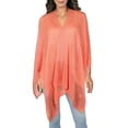 thumbnail image 2 of Area Stars Womens Knit Layering Poncho Sweater, Pink, 2 of 3