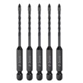 thumbnail image 1 of Uxcell 5pack brocas para mampostería, broca de concreto de 1/4" con vástago hexagonal de 3 mm, 1 of 6