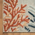 thumbnail image 5 of LR Home Elise 5' x 7' Coral/Beige Floral Hi-Low Indoor/Outdooor Area Rug, 5 of 10
