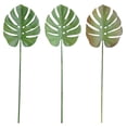 thumbnail image 2 of Artificial Leaf Realistic Shape Widely Applied Flexible Decorative Plastic Fake Monstera Leaf Home Decoration, 2 of 7