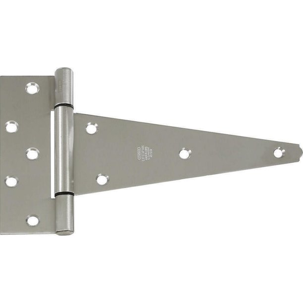 Stanley 808642 Extra Heavy Duty THinge, 8 Hole, 10 in L, Stainless