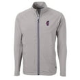 thumbnail image 2 of Men's Cutter & Buck  Gray Florida Gators Swinging Gator Big & Tall Adapt Eco Knit Hybrid Recycled Full-Zip Jacket, 2 of 3