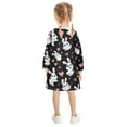thumbnail image 3 of Girls' long-sleeved dress Cute Rabbit Heart Shape Girls' A-line dress with ribbed cuffs Soft and comfortable, 3 of 6
