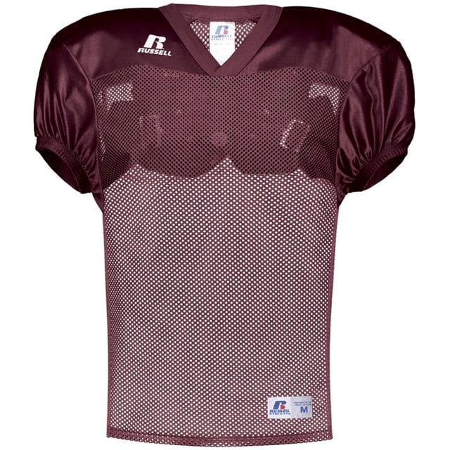 Russell S096BM.MAR.M Adult Stock Practice Jersey, Maroon - Medium