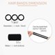 thumbnail image 2 of Seamless Design Hair Ties, Elastic Band Set For Medium To Thick Hair, No Damage Hair Soft Cotton, All-Age Accessory Versatile Style Elastic Band, 2 of 5