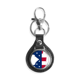 thumbnail image 1 of New Jersey USA mapa estrellas rayas bandera forma Coche de metal llavero anillo de cuero llavero de regalo, 1 of 4