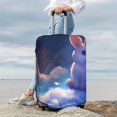 thumbnail image 7 of Gukieu Cloud Cute Rabbit Print Suitcase Protective Cover, Elastic Zipper Buckle Suitcase Protective Cover, Suitable for Travel, Business Trip-Medium, 7 of 7