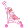 thumbnail image 4 of Muñeca Del Niño de Los Muebles Del Juego de Rol Del Juego de La Diversión Del Bebé Realista con Plegable Sunnimix Reborn Doll Stroller, 4 of 8