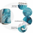 thumbnail image 5 of Marble Texture Shower Curtain Set ，Waterproof Fabric Shower Curtains Sage Green Sliver Shinny Modern Abstract Shower Curtains for Bathroom,Bathroom Decor 36"x72", 5 of 6