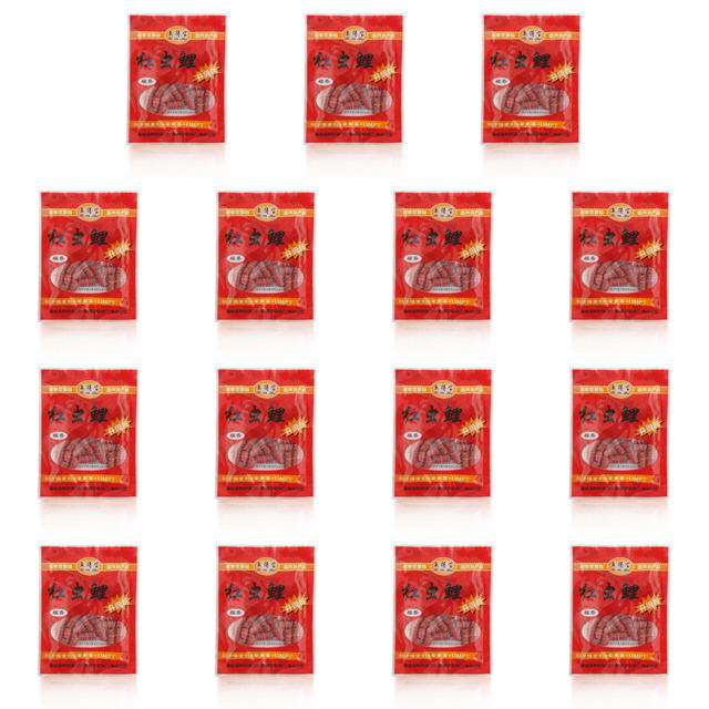 Cebo Pesca Carpa Alimento Herbívora Granular (carpa Gusano) Rojo