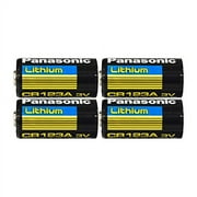 Panasonic CR123 CR123A 3V Lithium Battery (4 Pack)