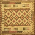 thumbnail image 1 of Ahgly Company Indoor Square Southwestern Brown Country Area Rugs, 3' Square, 1 of 4