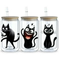 thumbnail image 4 of 5pcs DIY UV DTF Transfer Stickers, For Glass Tumbler, Waterproof Decals, Plastic Adhesive Label For Bottles And Cups Decor No.501, 4 of 10