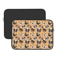 thumbnail image 2 of Pofeuu Cute Dogs Head Print Laptop Carrying Case,13-15-Inch Laptop and Tablet, Sleek Design, Durable and Water-Repellent Fabric, Business Casual or School-13 inch, 2 of 8
