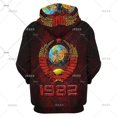 thumbnail image 3 of Venta caliente 2024 Sudadera con capucha CCCP para hombres Nueva moda Sudadera con capucha con estampado 3D de la Unión Soviética Sudadera con capucha con personalidad gráfica Ropa, 3 of 5