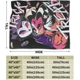 thumbnail image 3 of Helluva Song Dance Boss Throw Blanket Fleece Blanket Warm Sofa Blankets King Size Blankets for All Season Casual Blankets for Hotel Beautiful Outdoor Blankets for Running 50x60", Black, 3 of 6