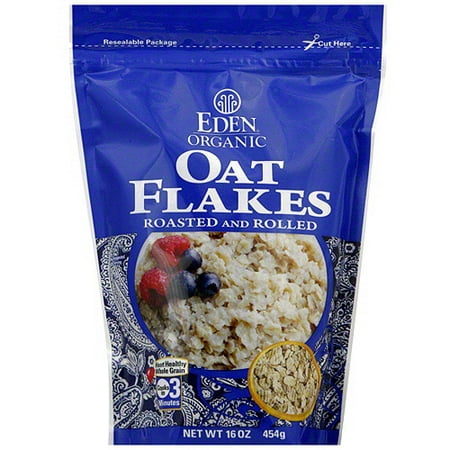 Eden Roasted And Rolled Oat Flakes, 16 oz (Pack of 6)