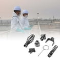 thumbnail image 6 of 7PC Pipe Dredging Spring Set - Professional Drain Snake Kit Stainless Steel Sewer Cleaner for Toilet, Shower & Floor Drain Clogs - Heavy Duty Plumbing Tool, 6 of 6